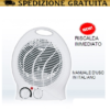 CALDOBAGNO TERMOVENTILATORE STUFA STUFETTA ELETTRICA 2000W RISCALDAMENTO