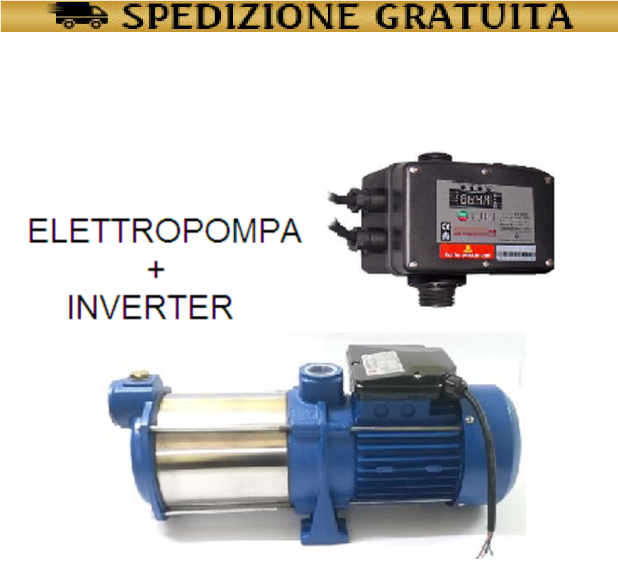 Elettropompa pompa per acqua Motore Autoclave periferica Pedrollo Monofase  3 HP