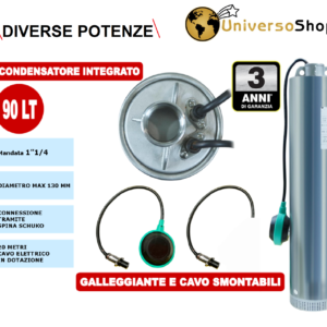 ELETTROPOMPA SOMMERSA POMPA MULTISTADIO AUTORAFFREDDATA MONOBLOCCO MULTIGIRANTE