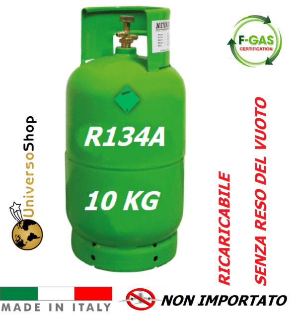 GAR R134A REFRIGERANTE BOMBOLA DA 10 KG RICARICABILE