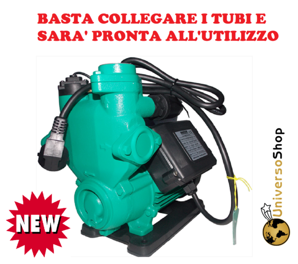 ELETTROPOMPA PRESSCONTROL INCORPORATO POMPA AUTOMATICA AUTOADESCANTE SMARTPUMP
