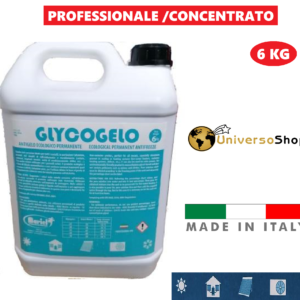 LIQUIDO GLICOLE ANTI GELO FLUIDO ANTIGELO ECOLOGICO DA 6 KG PANNELLI SOLARI