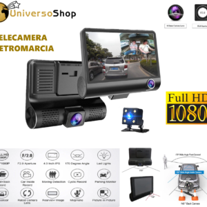 TELECAMERA AUTO FULL HD 1080P VIDEOCAMERA G-SENSOR